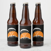 Paramotoring Retro Vintag Bierflaschenetikett (Flaschen)