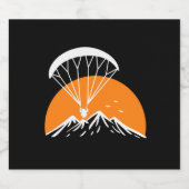 Paramotoring Retro Vintag Bierflaschenetikett (Einzelnes Label)