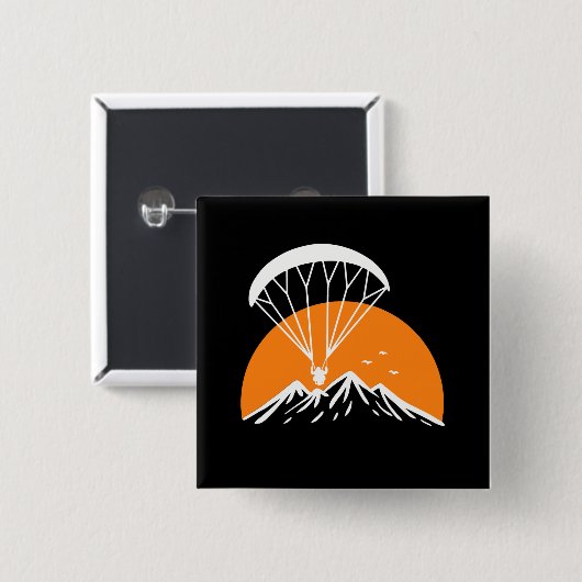 Paramotoring Retro Vintag Button (Vorne & Hinten)