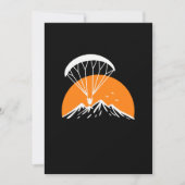 Paramotoring Retro Vintag Einladung (Vorderseite)