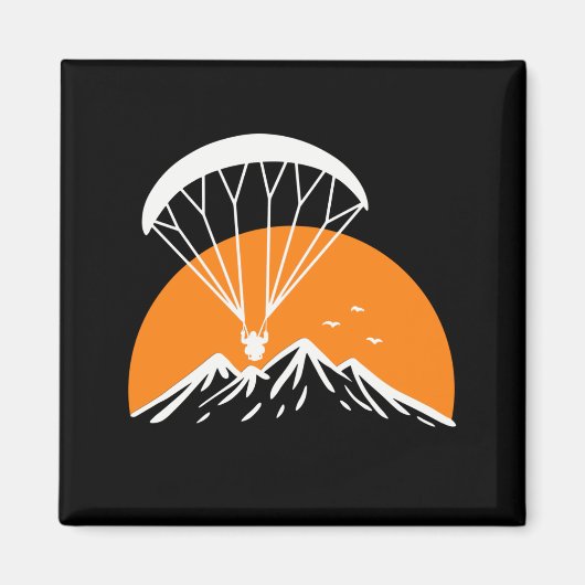 Paramotoring Retro Vintag Magnet (Vorne)