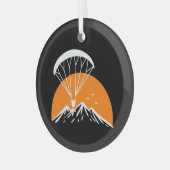Paramotoring Retro Vintag Ornament Aus Glas (Vorderseite links)