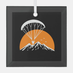 Paramotoring Retro Vintag Ornament Aus Glas