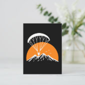 Paramotoring Retro Vintag Postkarte (Stehend Vorderseite)