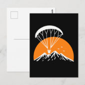 Paramotoring Retro Vintag Postkarte (Vorne/Hinten)