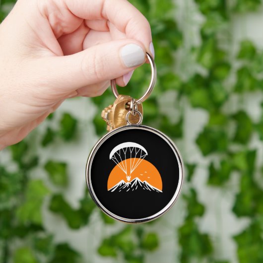 Paramotoring Retro Vintag Schlüsselanhänger (Hand)