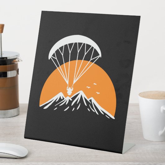 Paramotoring Retro Vintag Sockelschild (In Situ)