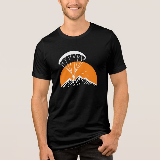Paramotoring Retro Vintag Tri-Blend Shirt (Vorderseite)