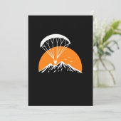 Paramotoring Retro Vintage Einladung (Stehend Vorderseite)