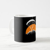 Paramotoring Retro Vintage Kaffeetasse (Vorderseite Links)