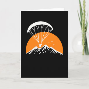 Paramotoring Retro Vintage Karte