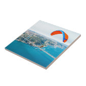 Paramotorpiloten, die über den Bosporus fliegen Fliese (Seite)