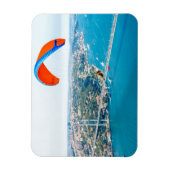 Paramotorpiloten, die über den Bosporus fliegen Magnet (Vertikal)