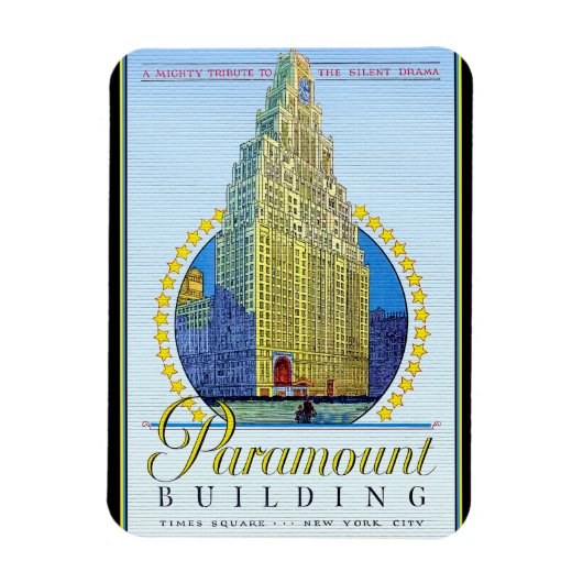 Paramount Building New York City Magnet (Vertikal)