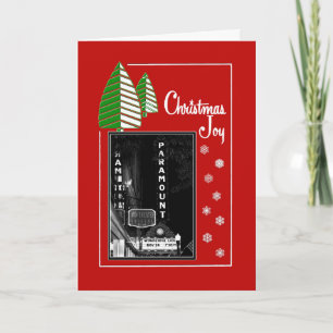Paramount Theatre Weihnachtskarte Einladung