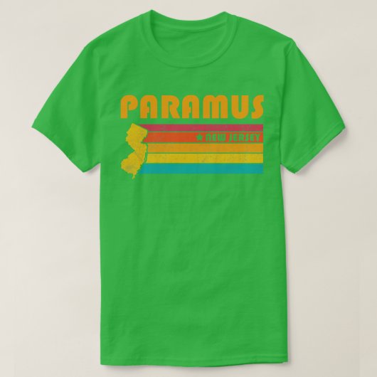 Paramus New Jersey Vintag Distressed Souvenir T-Shirt (Design vorne)