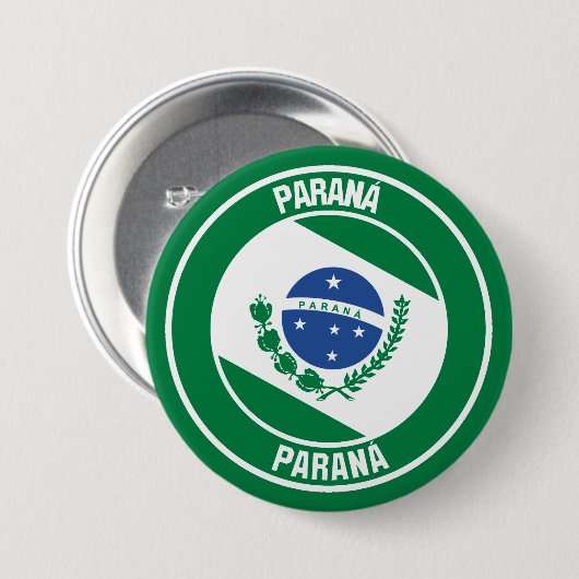 Paraná-RundEmblem Button (Vorne & Hinten)