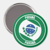 Paraná-RundEmblem Magnet (Vorderseite/Rückseite)