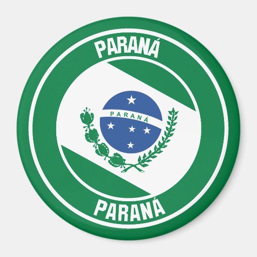 Paraná-RundEmblem Magnet (Vorne)