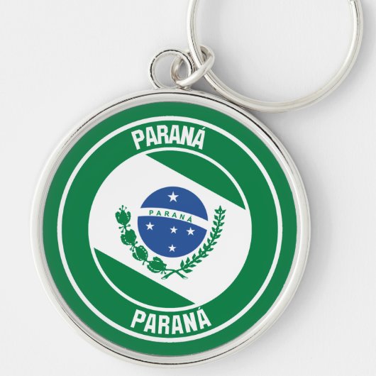 Paraná-RundEmblem Schlüsselanhänger (Vorne)