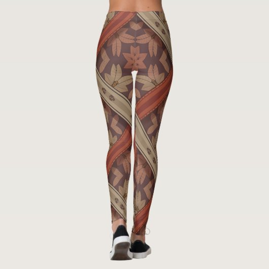 Parang Floral Weave | Batik Motif Leggings (Rückseite)