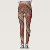 Parang Floral Weave | Batik Motif Leggings (Vorderseite)
