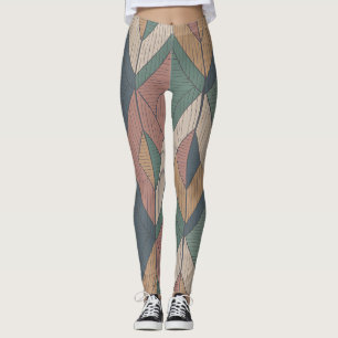 Parang-Pfeil-Chevron - Batik-Motiv Bali Leggings