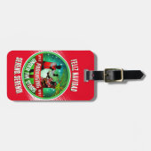 Parang Sereno Feliz Navidad auf RED Gepäckanhänger (Vorderseite horizontal)