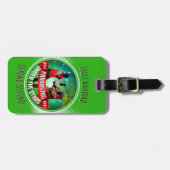 Parang Sereno Feliz Navidad zu GREEN Gepäckanhänger (Vorderseite horizontal)