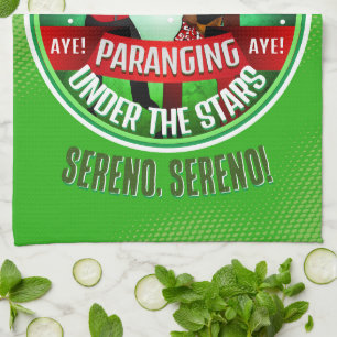 Parang Sereno Feliz Navidad zu GREEN Geschirrtuch