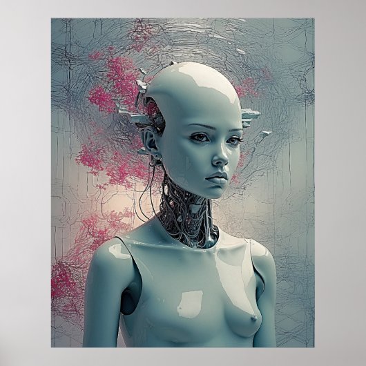 Paranoid Android - Dynamische surreale Kunst Poster (Vorne)