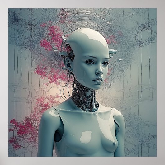 Paranoid Android - Dynamische surreale Kunst Poster (Vorne)