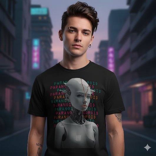 Paranoid Android Grafik T-Shirt