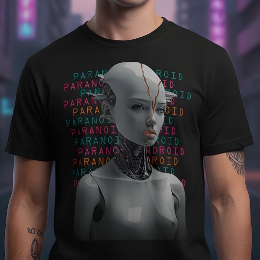 Paranoid Android Grafik T-Shirt