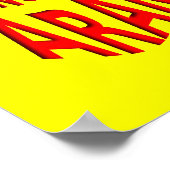 Paranoid Funny Poster Sign (Ecke)