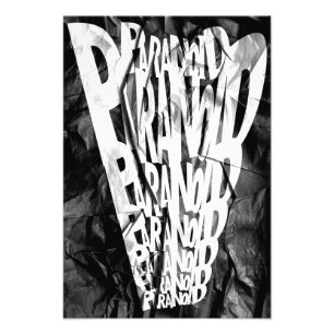 PARANOID! Grafikposter  Fotodruck