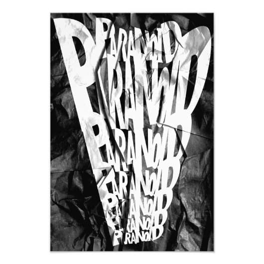 PARANOID! Grafikposter  Fotodruck (Vorne)