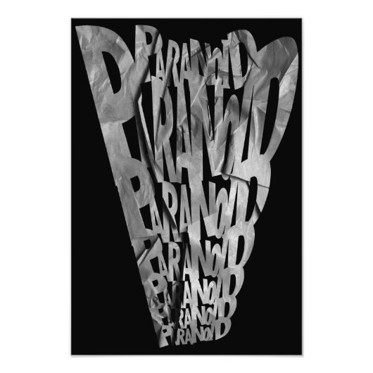 PARANOID! Grafikposter Fotodruck (Vorne)