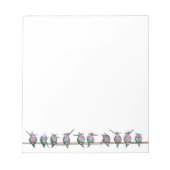 Paranoid-Hummingbird-Notizpapier Notizblock (Vorderseite)