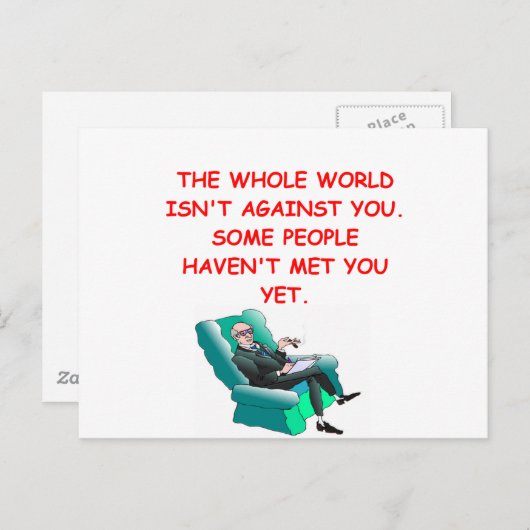 paranoid postkarte (Vorne/Hinten)