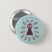 Paranoide antisoziale Angst Keyhole Eyes Button (Vorne & Hinten)