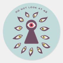 Paranoide antisoziale Angst Keyhole Eyes