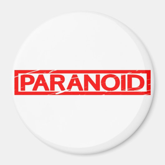 Paranoide Briefmarke Magnet (Vorne)