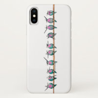 Paranoide Kolibris horizontaler iPhone Fall