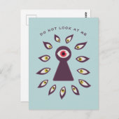 Paranoide Sternenaugen Angst Postkarte (Vorne/Hinten)