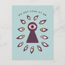 Paranoide Sternenaugen Angst Postkarte