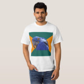 Paranoides Papageien-Vogel-Ratetier Meme T-Shirt (Vorne ganz)