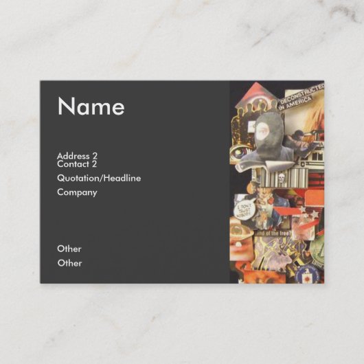 Paranoiker, mehr, die, sehe ich visitenkarte (Vorderseite)