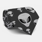 Paranormal alien-Muster Krawatte (Gerollt)