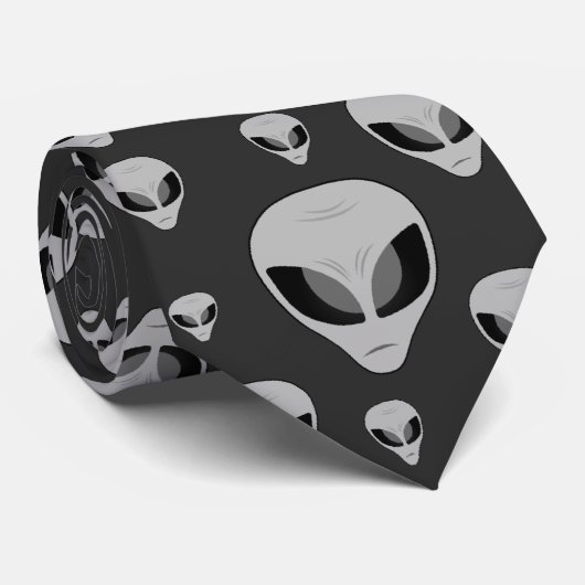 Paranormal alien-Muster Krawatte (Gerollt)